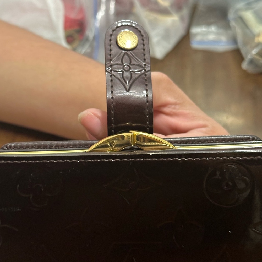 LV Vernis French Purse Wallet Amarante - Picture 3 of 11